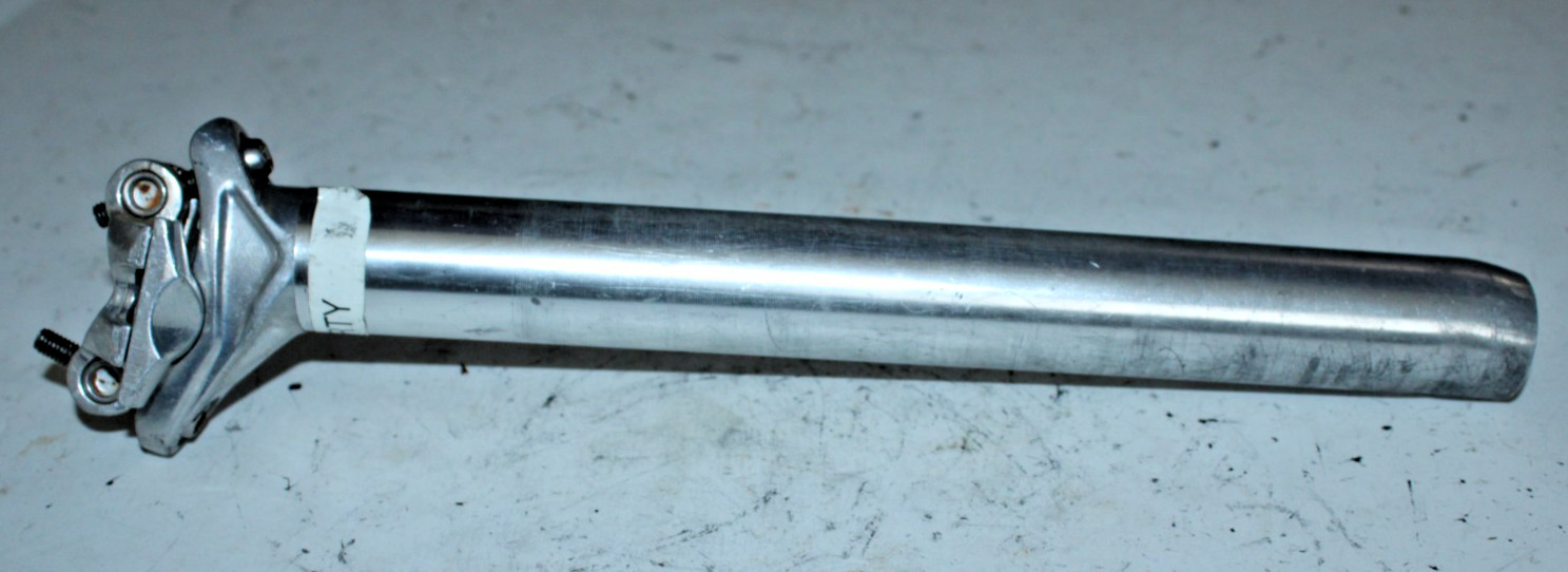 Shorty Seatpost Seat Tube 300/31.2mm 15mm Offset Silver MTB Gravel Commute Race~