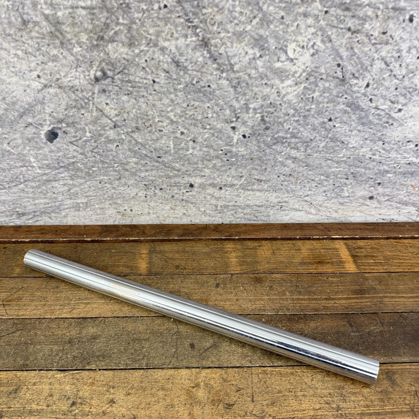 Vintage 22.5mm BMX Seatpost CRMO Hutch Schwinn Predator Fluted 1980s Silver