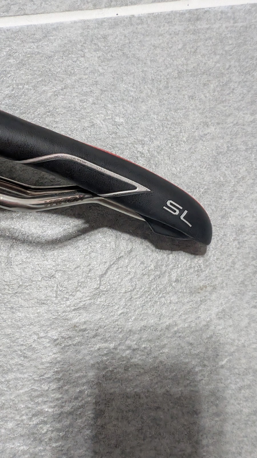 Selle Italia SL Road Bike Cutaway Saddle/Seat Metal Black Red 131mm