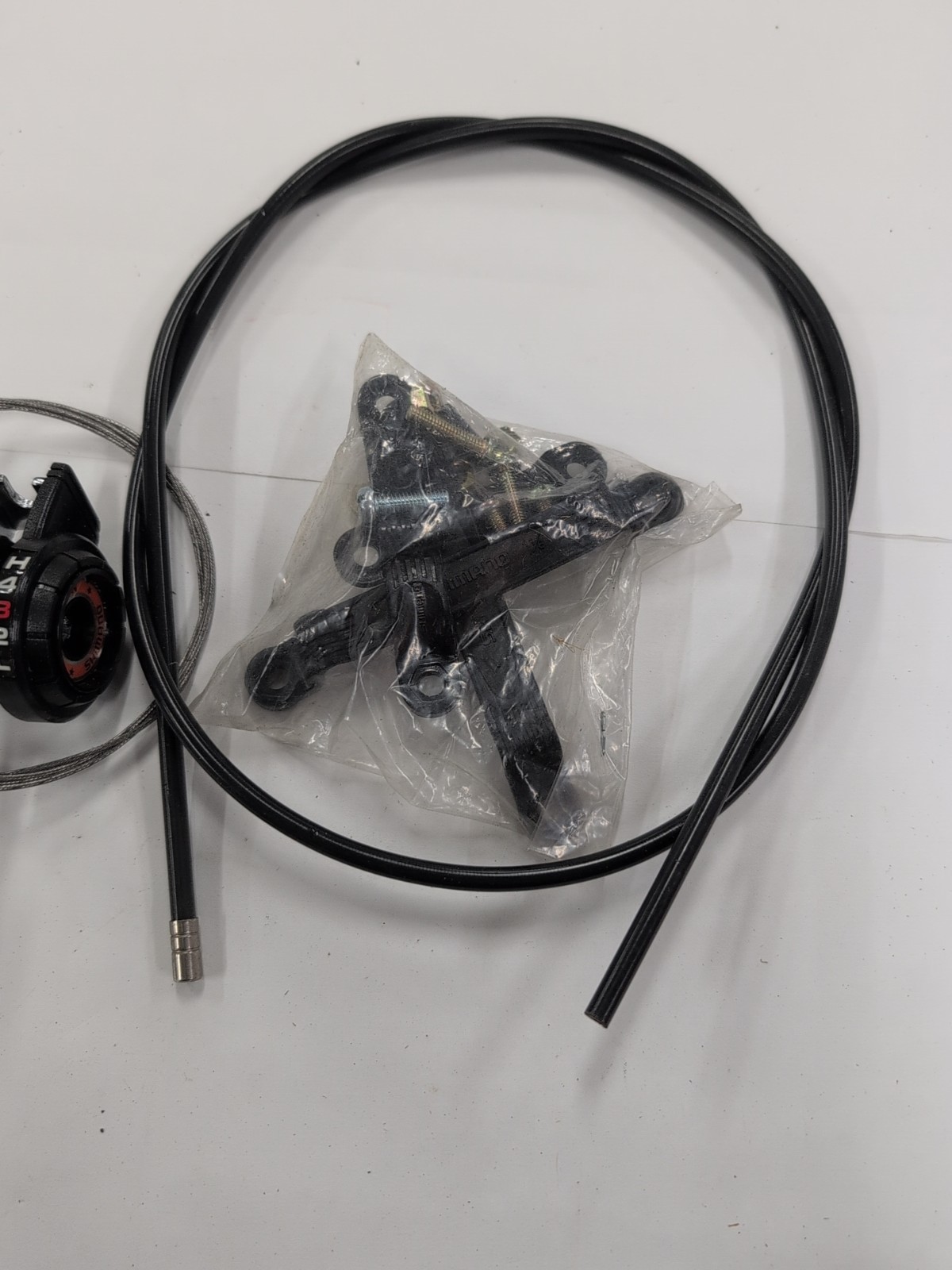 Vintage Shimano Positron Cable Wire Shifter Set NOS Black Plastic 5 Speed
