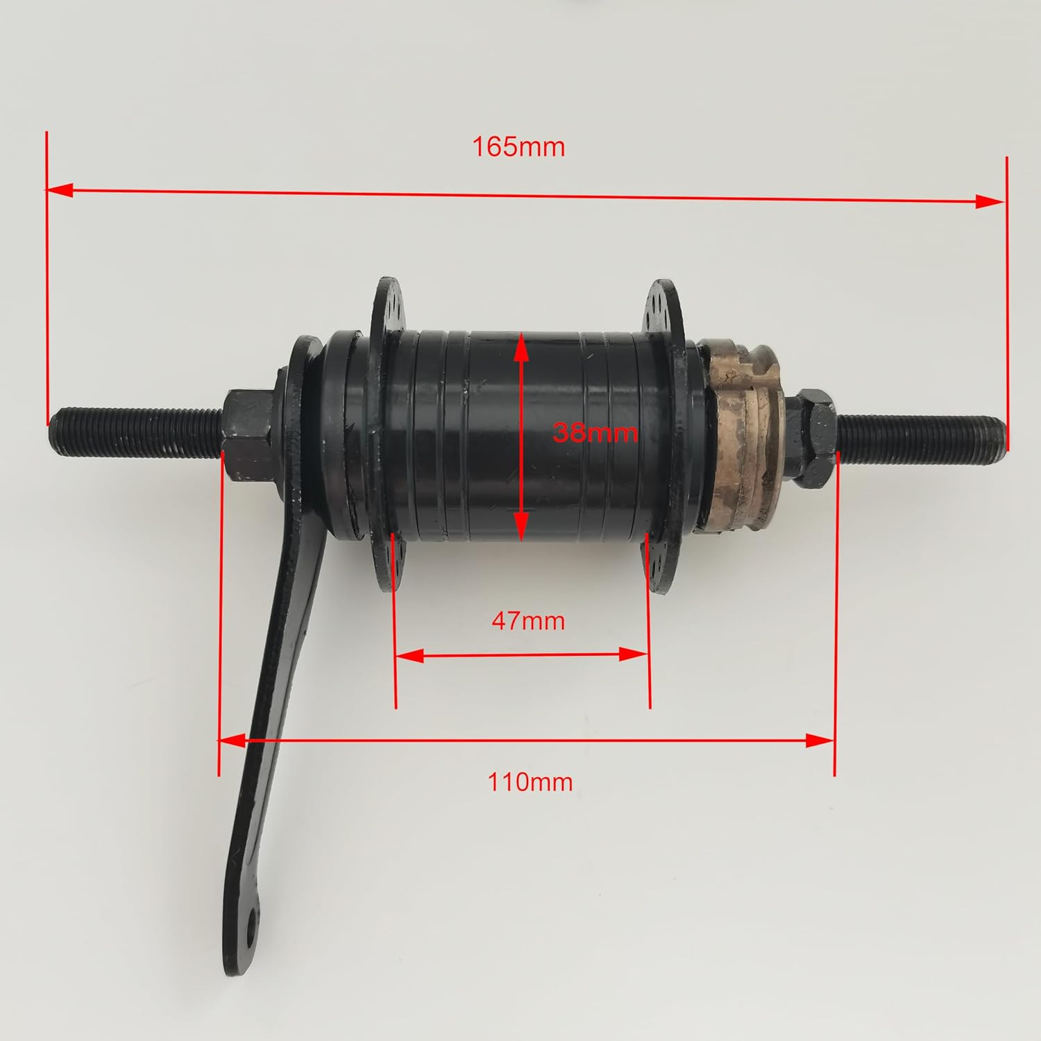 Black Bicycle Coaster Brake Hub/Bike Brake Rear Hub 32/36 Hole Stainless Steel