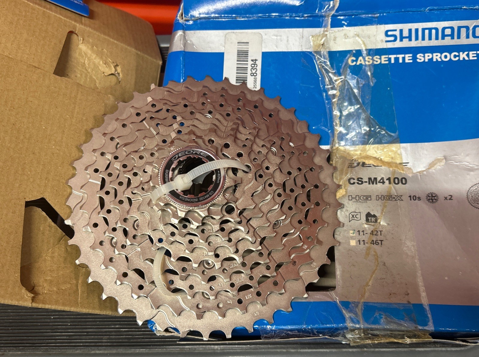SHIMANO Deore CS-M4100-10 Cassette – 10-Speed, 11-42t, Silver