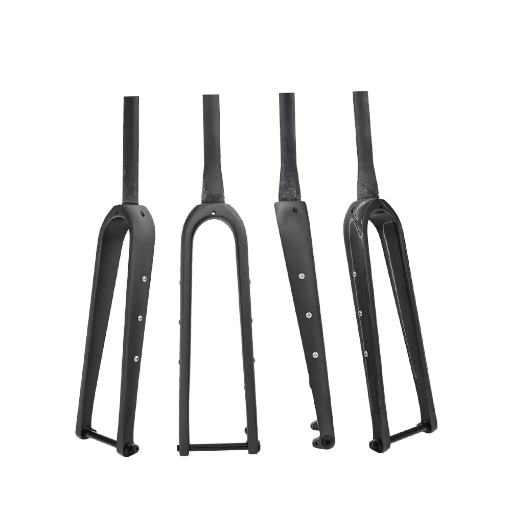 Carbon Gravel Road Bike Fork Cyclocross Bicycle Forks 700*45C 12x100mm Disc Ma5E