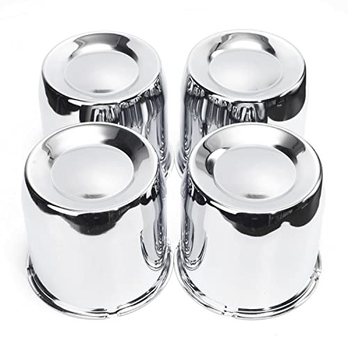 5.15in Trailer Wheel Center Caps Push 5.15″ Center Hole, 5″ Height Chrome