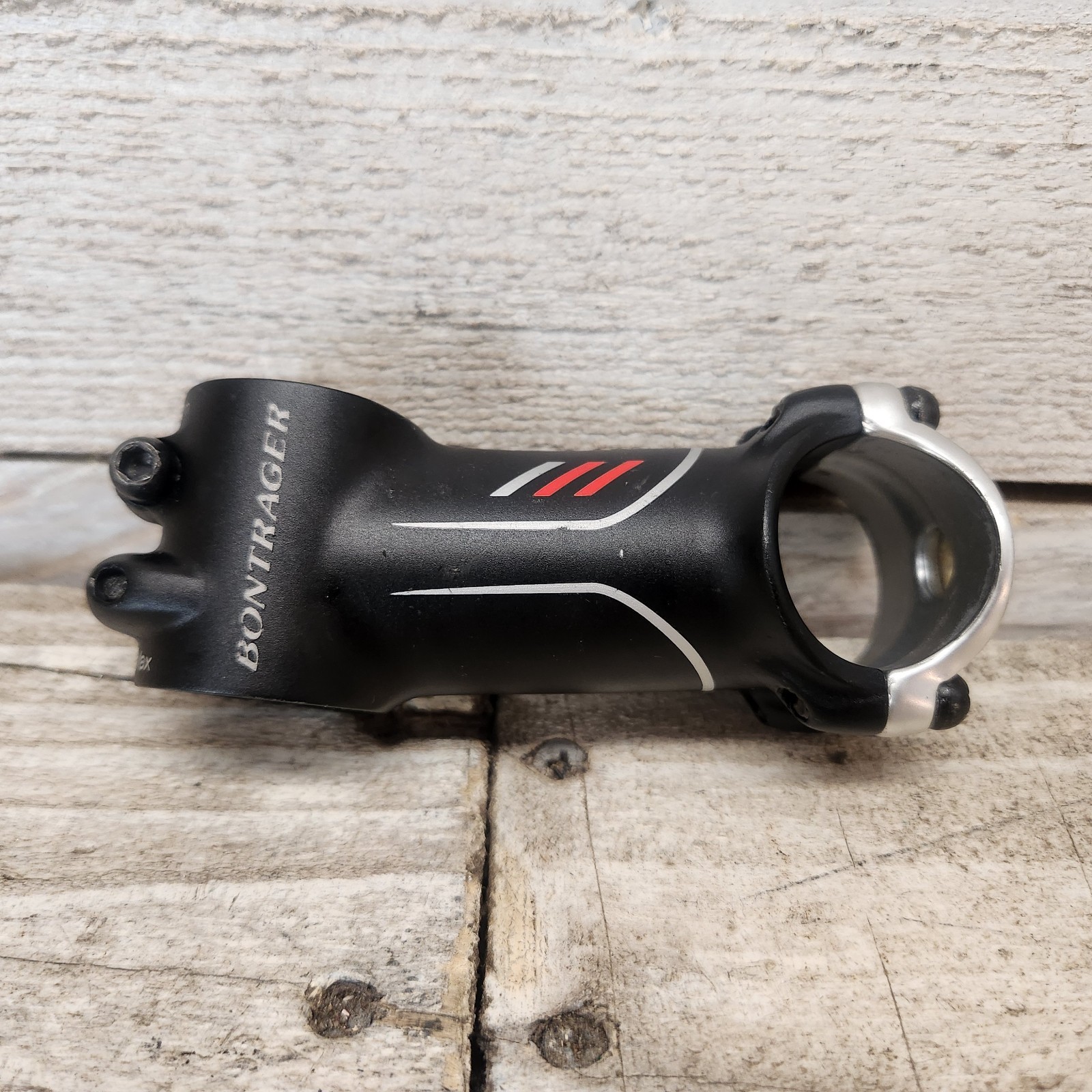 Bontrager Race X Lite Stem 80mm 31.8mm Clamp 1-1/8” Threadless Black Silver MTB