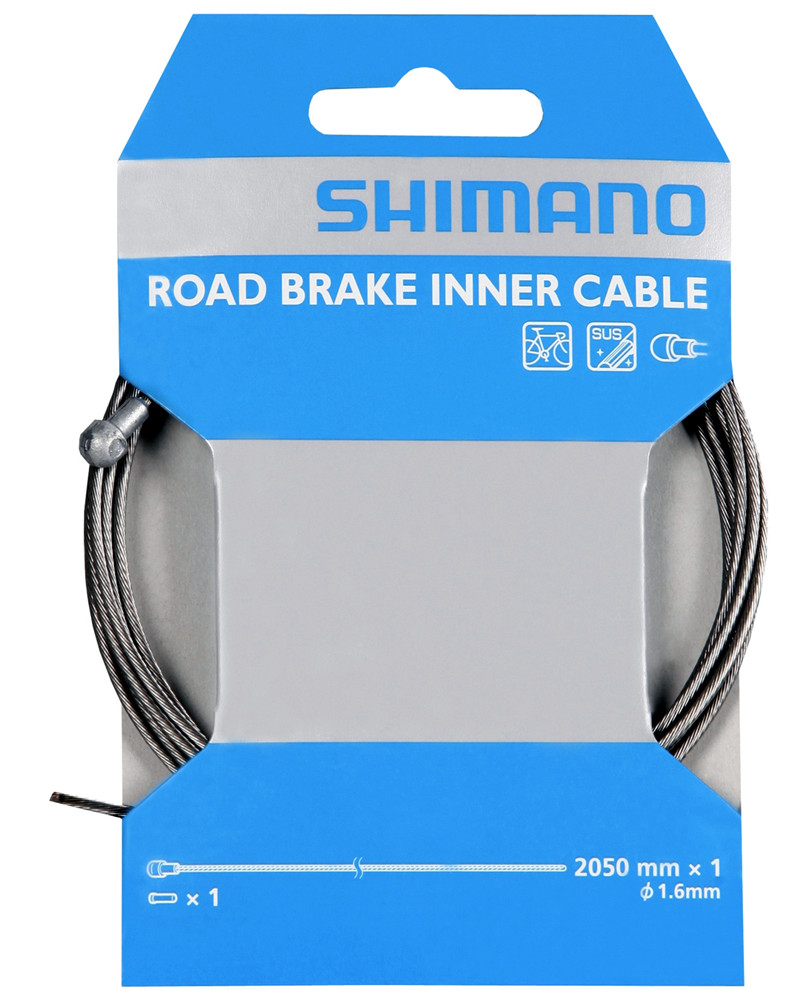 Shimano Road Bike Inner Brake Cable Stainless Steel 1.6mm x 2050mm