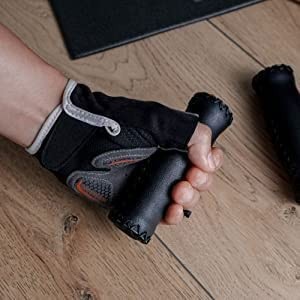 CyclingDeal Mountain Bike Grips – MTB for Beach 12.5cm x 3.5cm, Black