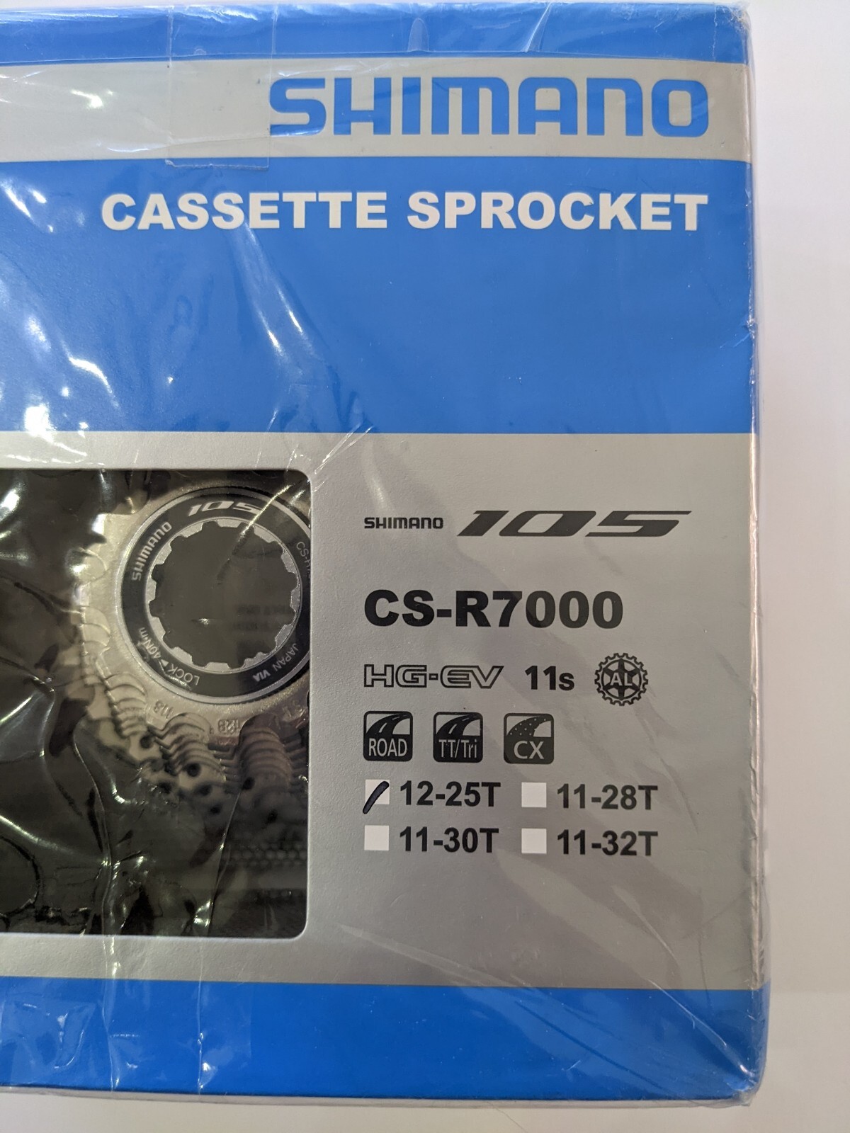 NIB Shimano 105 CS-R7000 HG-EV 11-Speed Cassette 12-25T