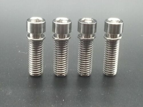 4Pcs/lot M8x25mm Titanium Ti Fit For BMX Stem Bolts Allen Hex Head Screw Washer