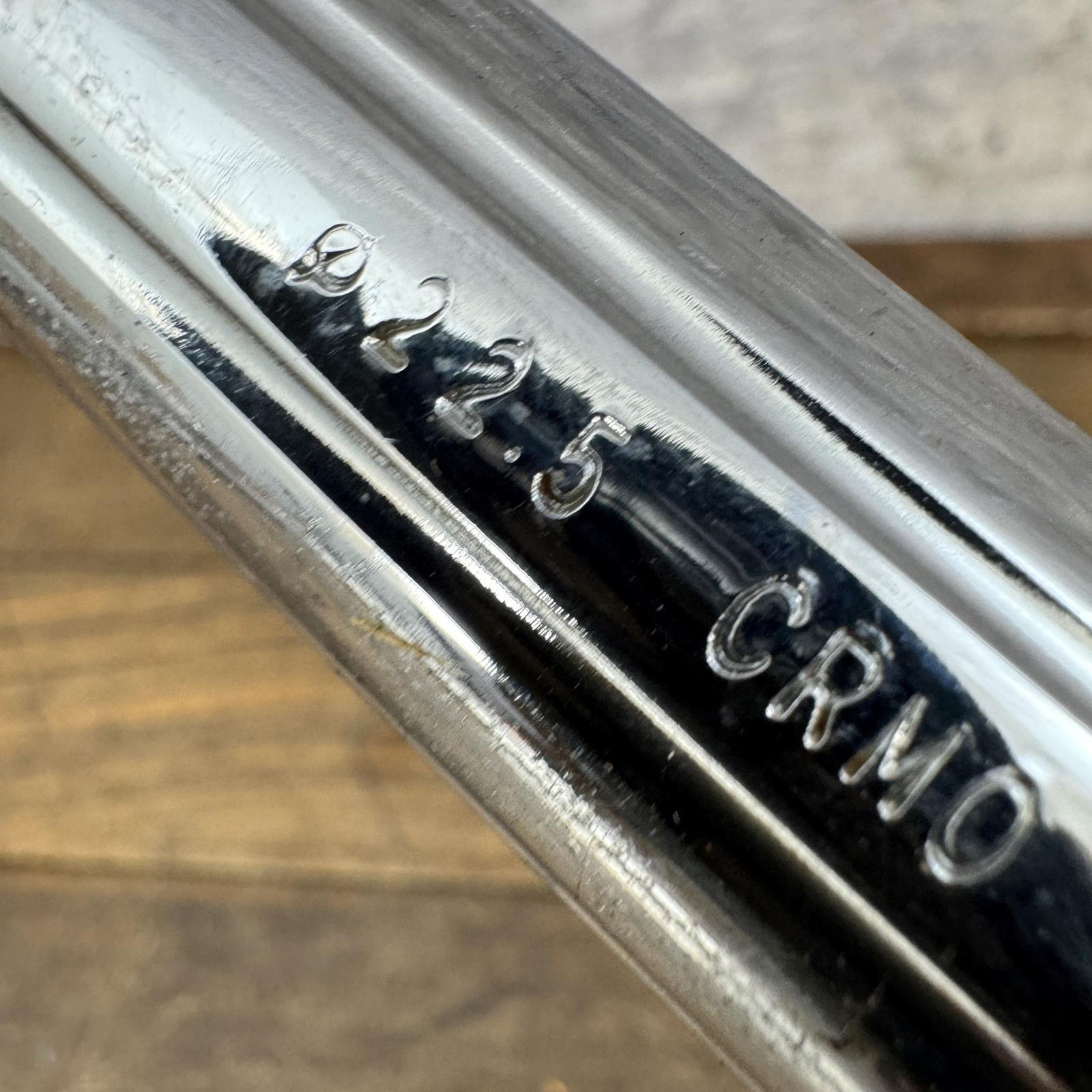 Vintage 22.5mm BMX Seatpost CRMO Hutch Schwinn Predator Fluted 1980s Silver