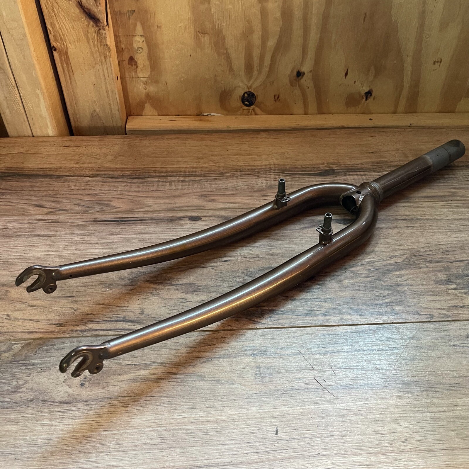 Brown 700C Hybrid Fork 1 1/8 Threadless 176 Steerer 405 AtoC Rim Brake
