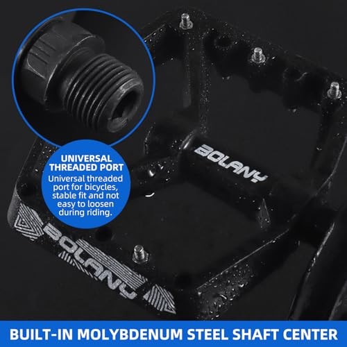 Mountain Bike/MTB Pedals Bicycle Flat Pedals Aluminum 9/16″ Sealed Bearing