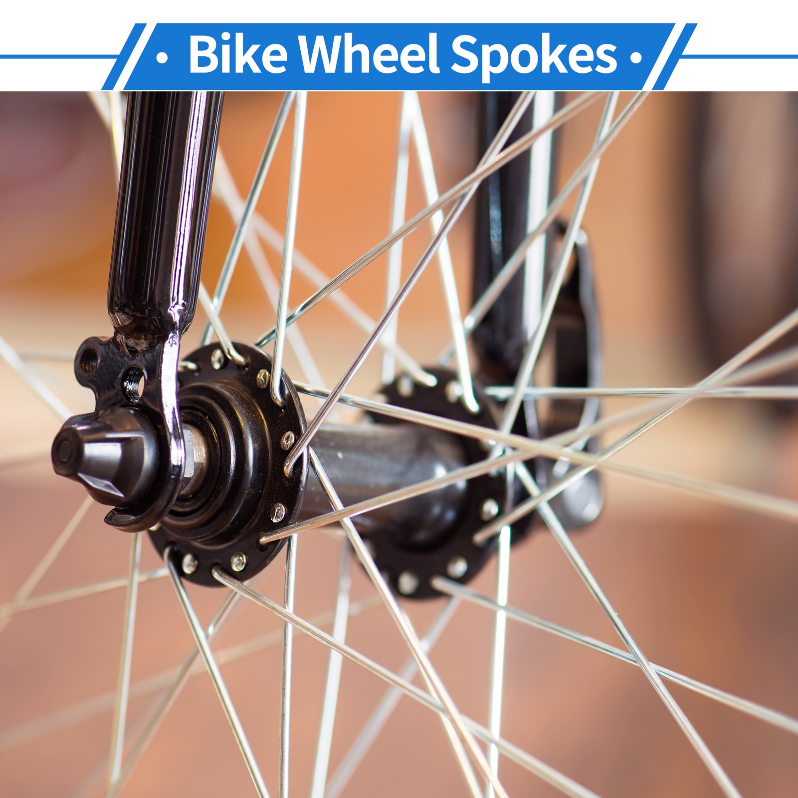 1 Set 12G 263mm Length Bicycle Spokes Nipple Carbon Steel Galvanized Universal