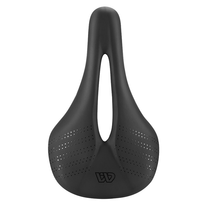 WEST BIKING Leather Carbon Fiber Road Bike Saddle Racing Bicycle Saddle Black