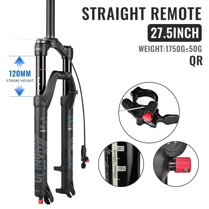 26/27.5/29er MTB BicycleRebound Adjust Lockout Boost Air Fork 120/140mm Travel