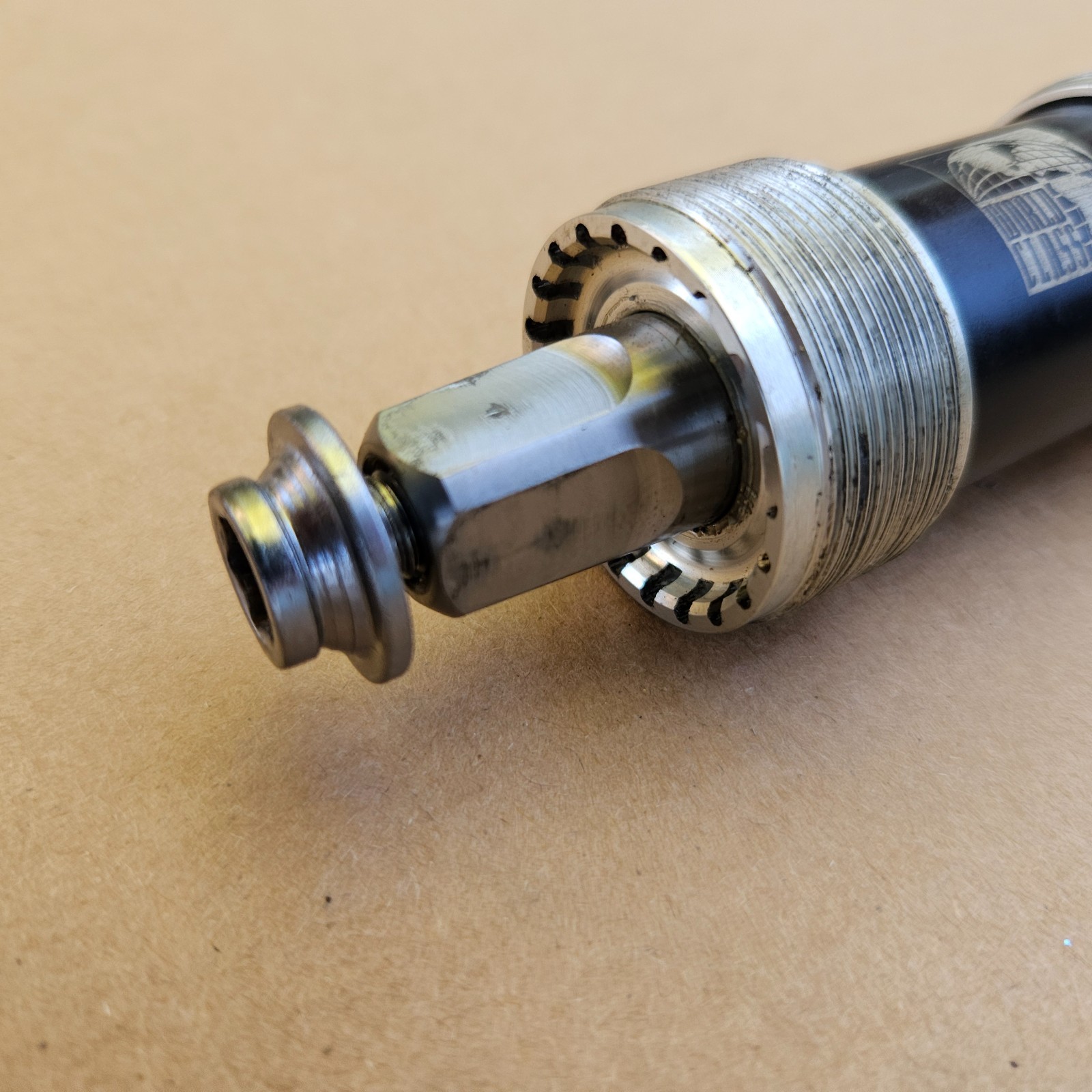 World Class Titanium 73mm Cartridge Bottom Bracket 109mm Spindle English Thread