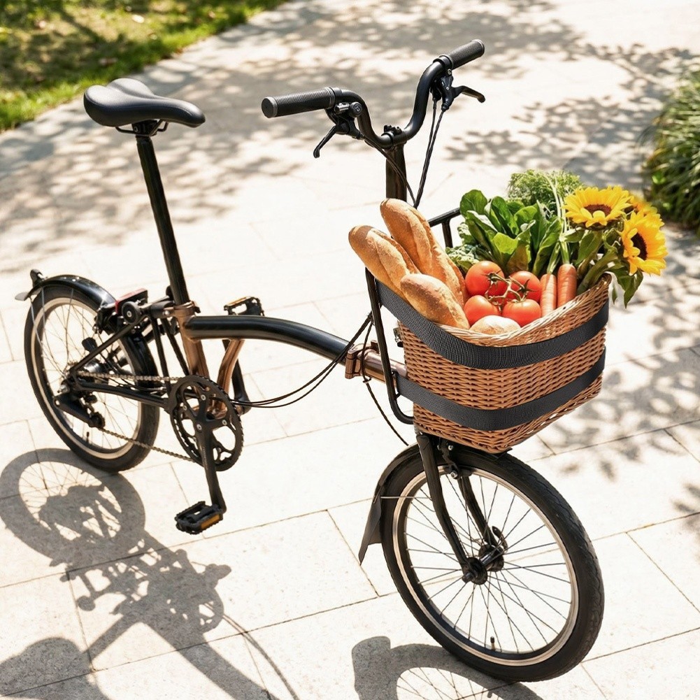 Front Mount Aluminum Rack for Folding Bikes Quick Release No Tools Needed