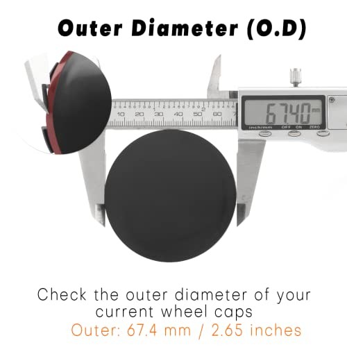 67.4mm 2.65in Wheel Center Caps for 1995-2005 Blazer S10 2005-2012 Corvette C6