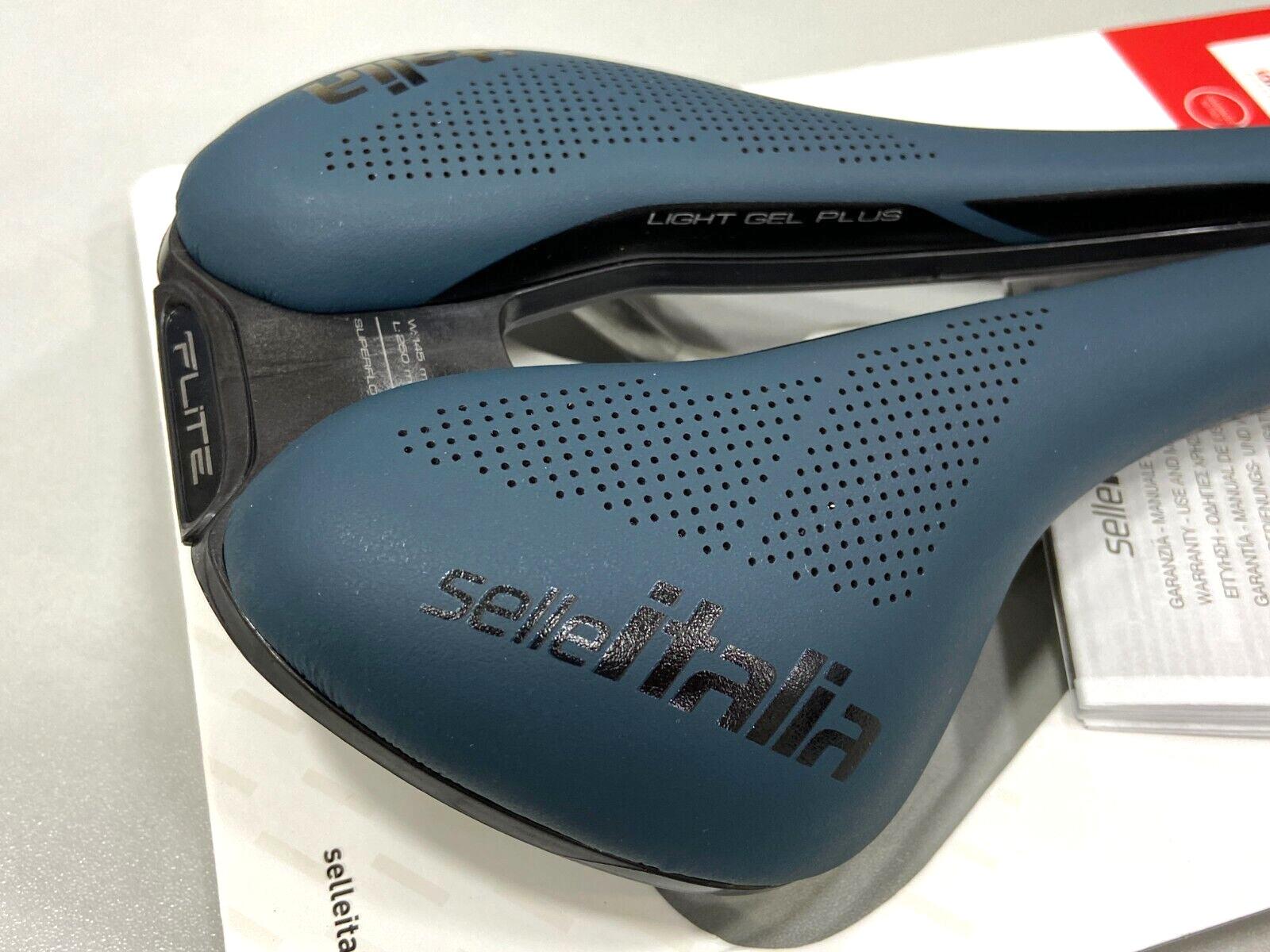 Selle Italia Flite Boost Gravel Ti316 Superflow L3(145x250mm) Saddle Blue Granit