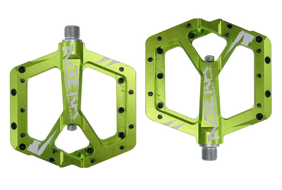 Road MTB Mountain Bike Pedals DU Bearing CNC Aluminum Flat Platform Pedal AGERA