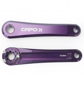 Leonardi Capo Crank Arms 175mm – Purple (Spindle Separate)