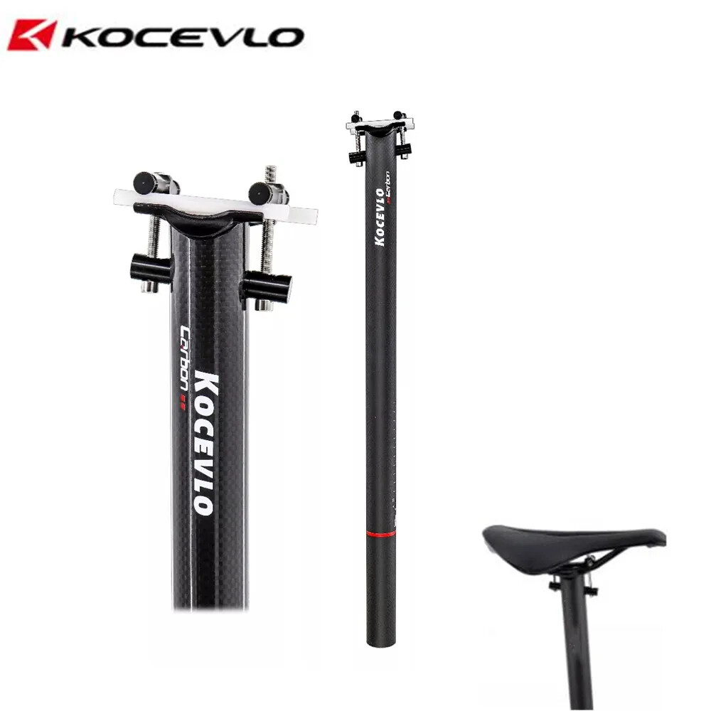 Folding Bike Seatpost 31.8/33.9*580mm Carbon Fibre Bicycle Seatpost Glossy/Matt