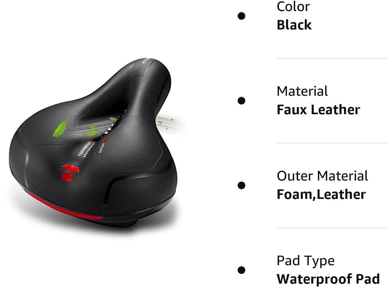 New Bicycle Saddle bike Comfort Wide Soft Bike Seat Sporty Air Cushion US 】