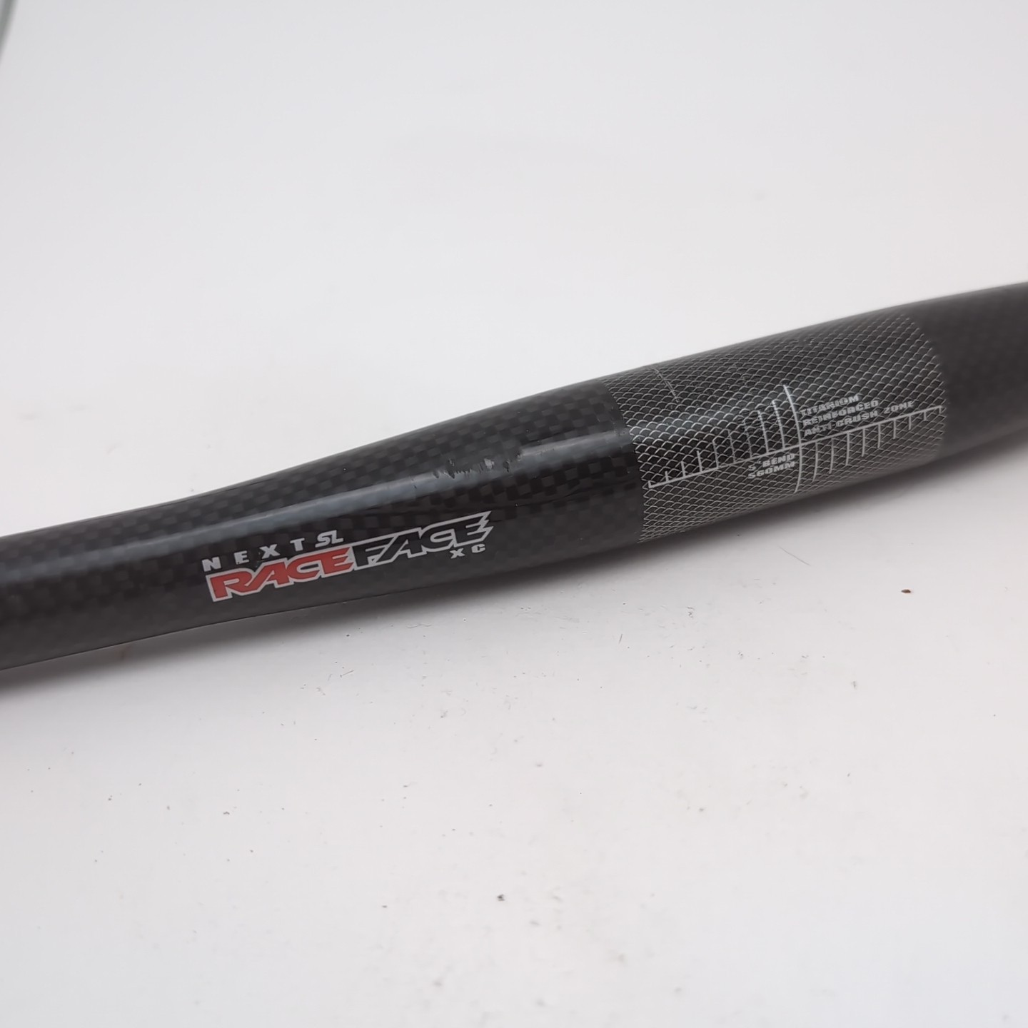 Vintage Race Face Handlebar Next SL XC Carbon Bar 5 Degree Bend 560mm 125g