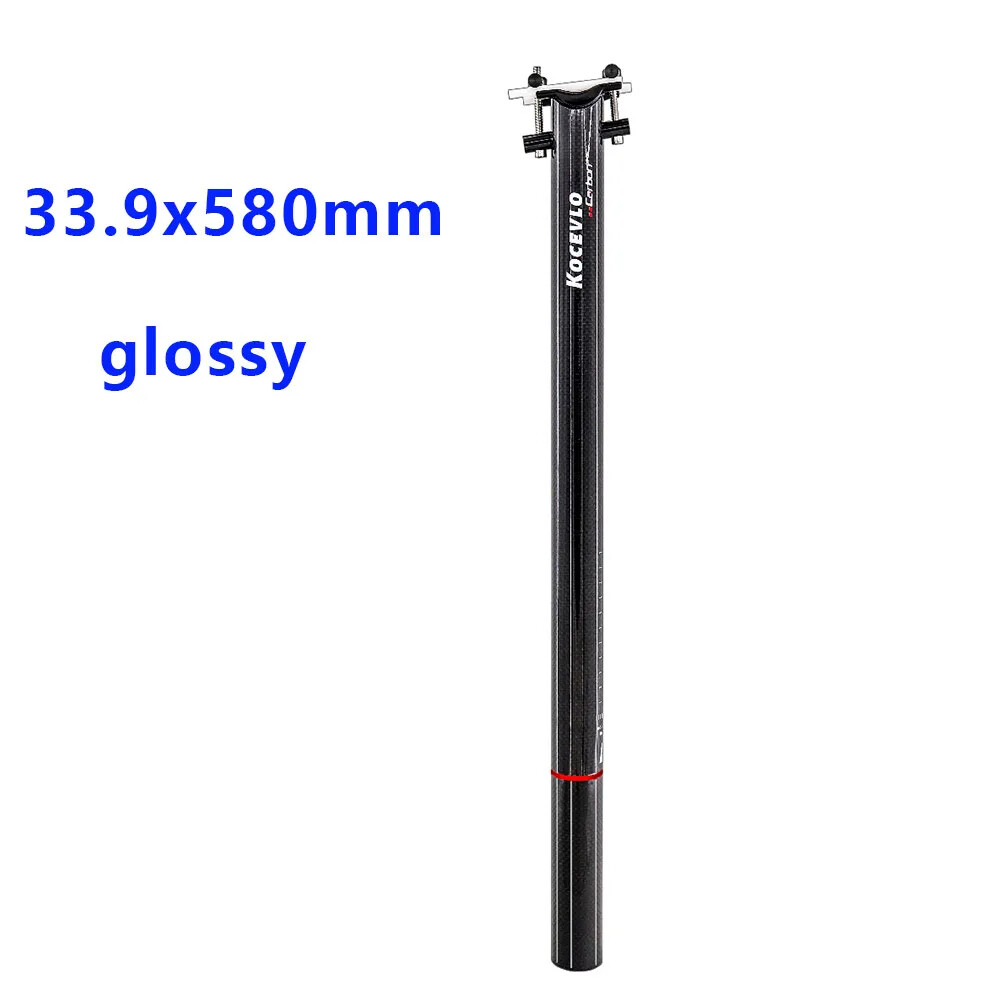 Carbon Fiber MTB Bike Seatpost Staight Ultralight Adjustable Bicycle Seat Tube