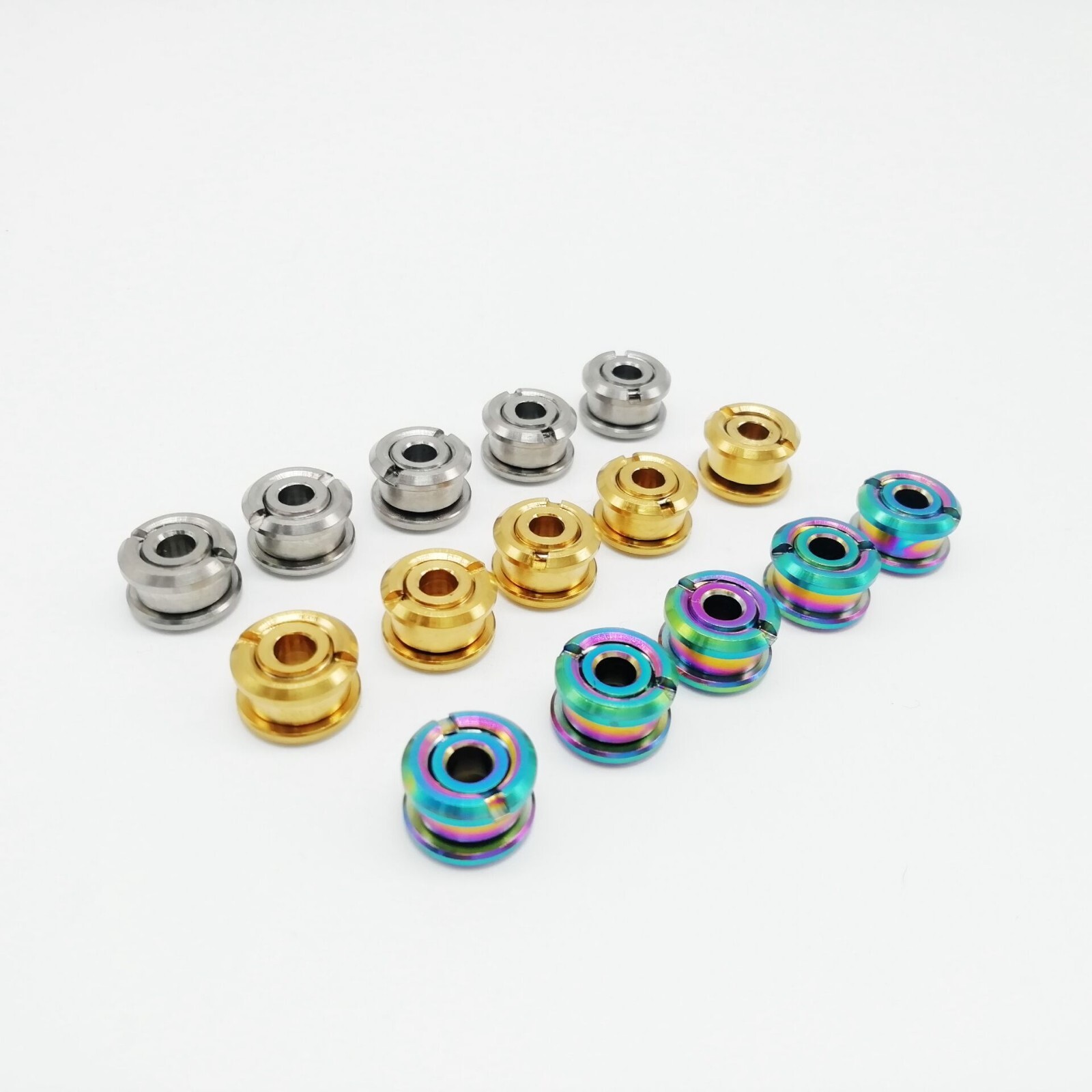 Road Bike Titanium Crankset Chainring Bolts M8 Nuts 6.5mm 5pairs