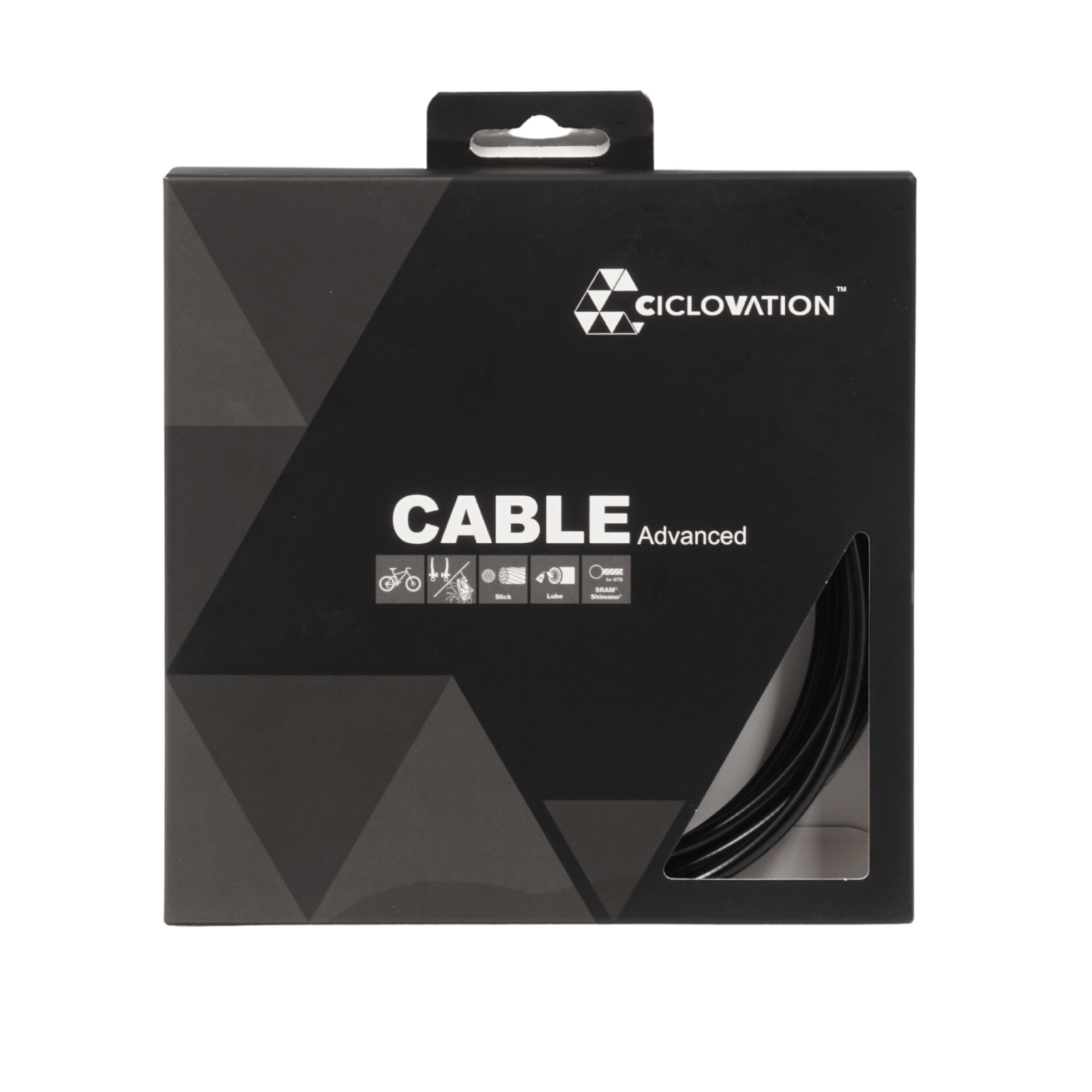 Ciclovation Advanced MTB & Hybrid Bike Brake Cable& Black Housing Set Lubricated