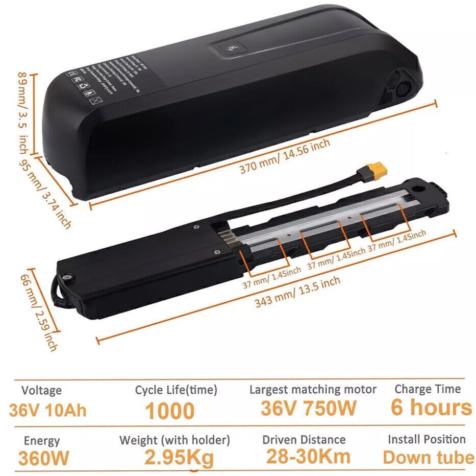 36V 48V 10Ah 15Ah Ebike Lithium Battery Pack for 0~1920W Electric Bike Motor BMS