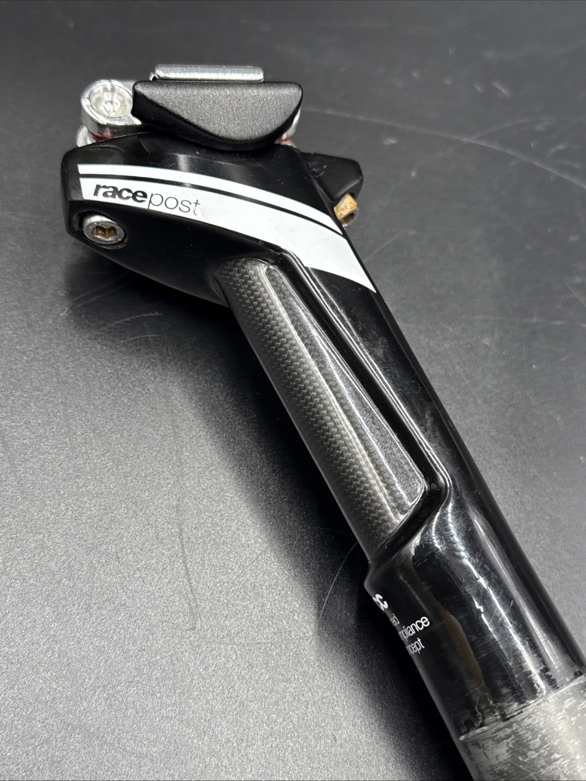 BMC RacePost 31.6mm TCC 340mm Carbon Seat Post 10mm Offset Tuned Compliance