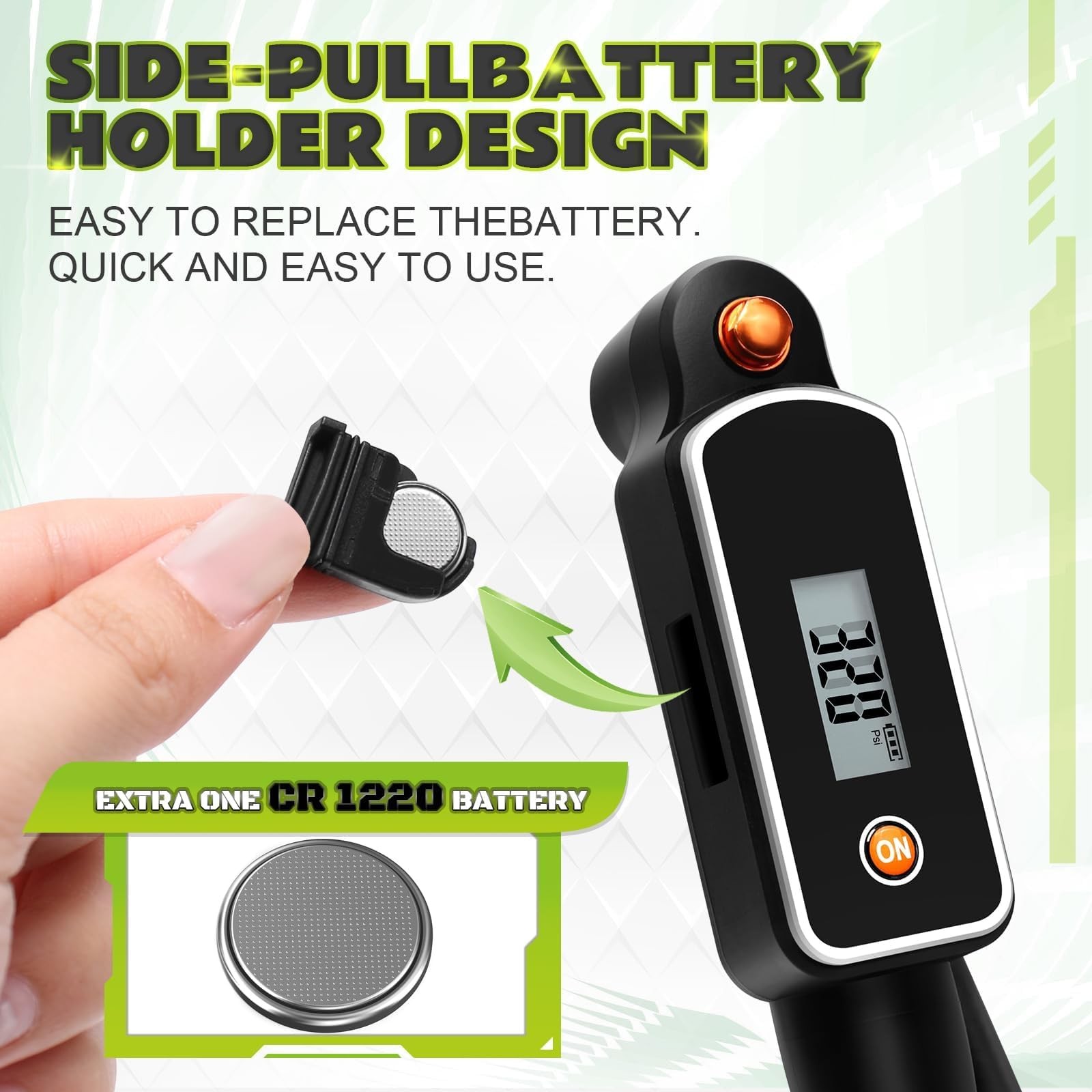 «Bike Shock Pump with Digital Gauge for Mountain & Road Bikes 320 PSI»