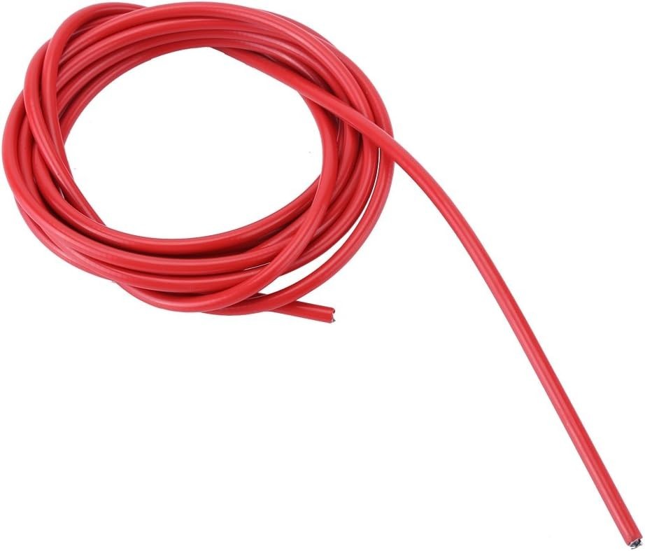 Lightweight 3m Brake and Shift Cable Housing – Red Rubber & Steel for Bicycles