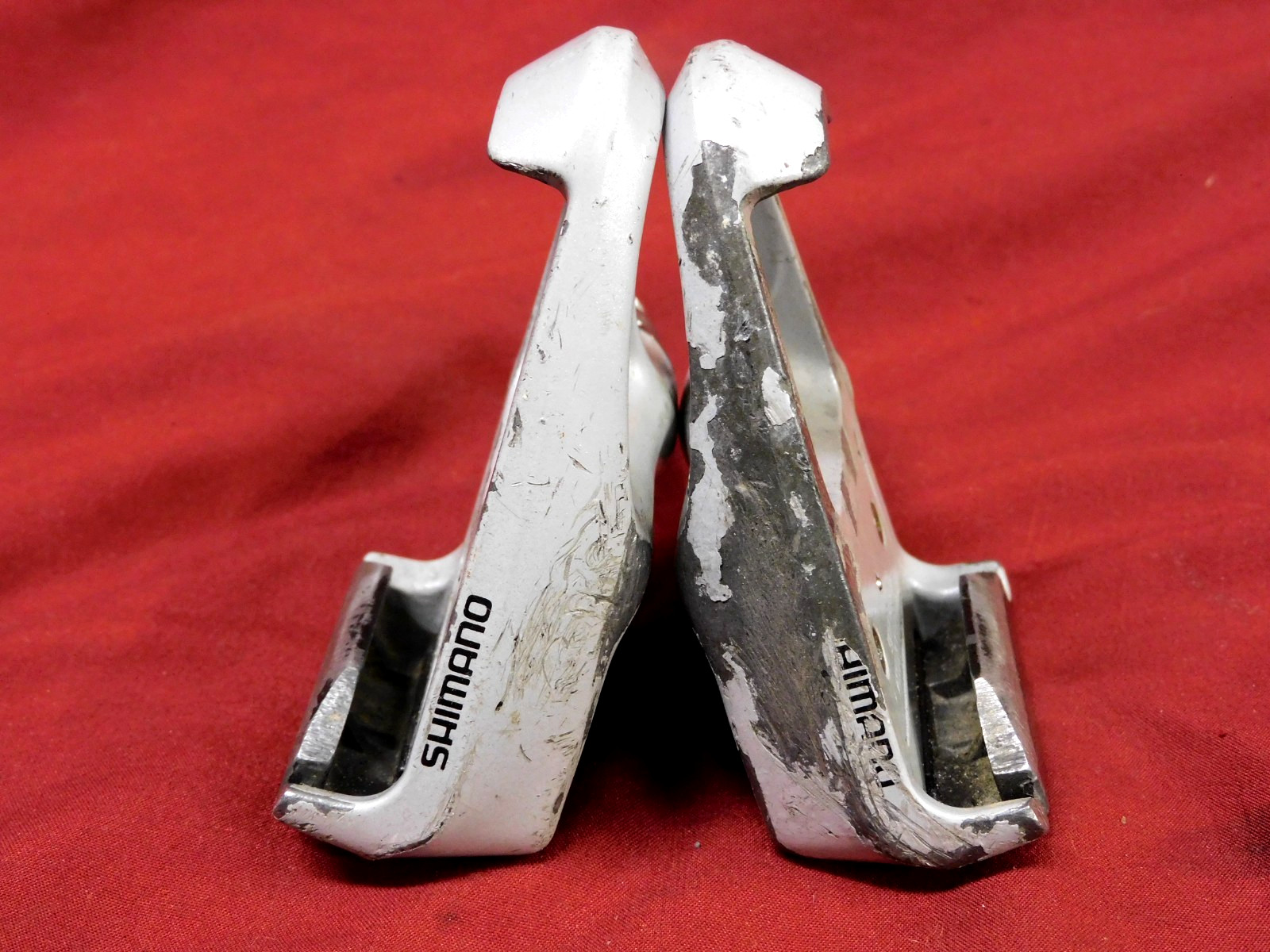 Gray SHIMANO Dura-Ace PD-7401 Clipless Pedals 9/16 x 20 NO Cleats Look Patent