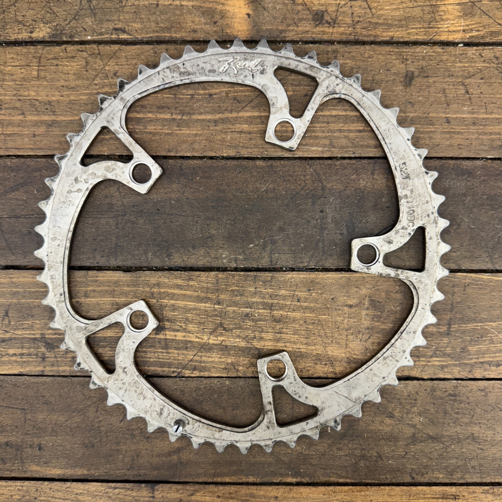 Vintage Real 52t Chainring 52 Tooth 130 BCD Ring Alloy Road Race Bike USA