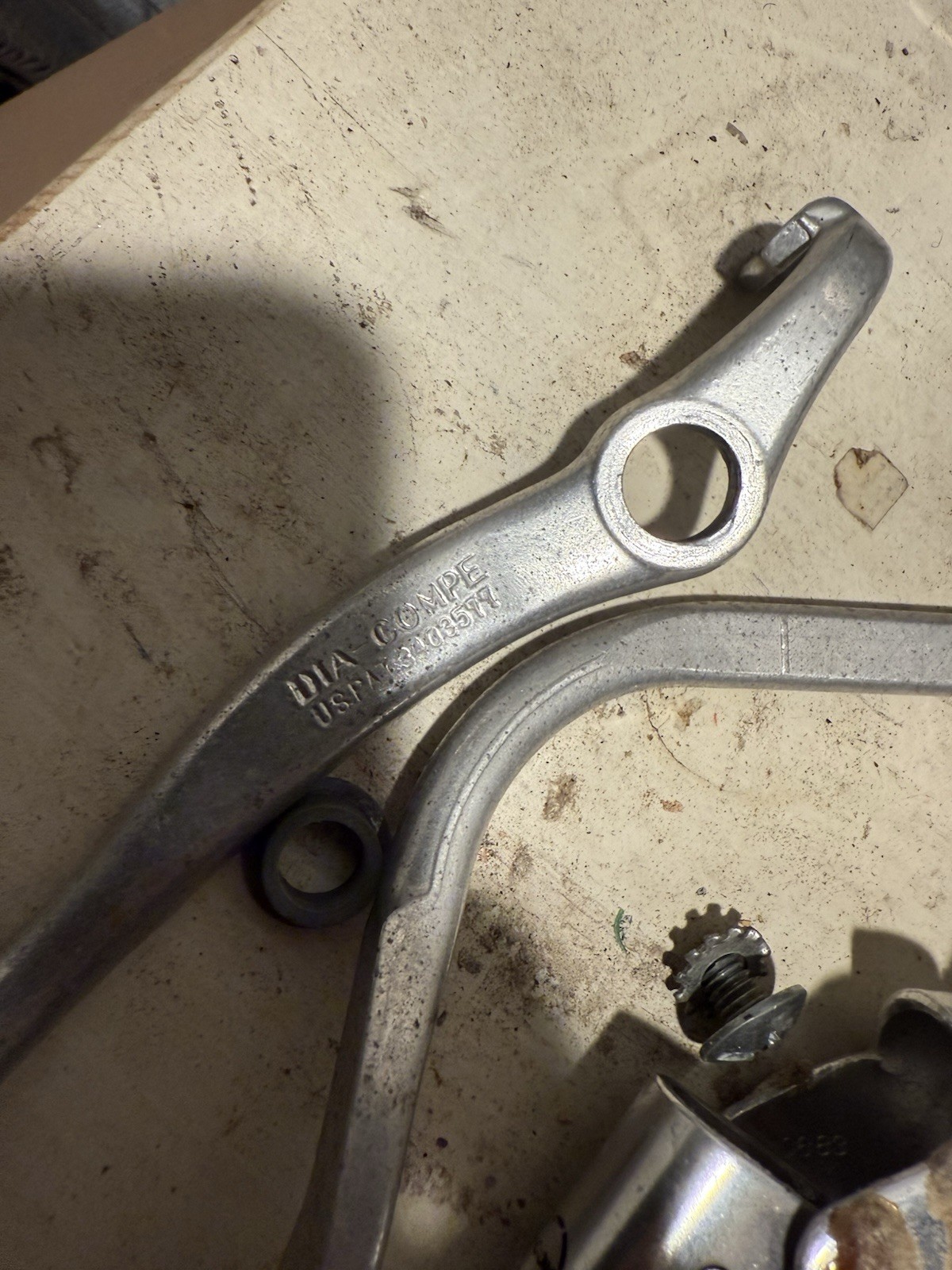 Three Sets of Dia Compe Brake Levers Vintage 80s Silver – Gran Compe