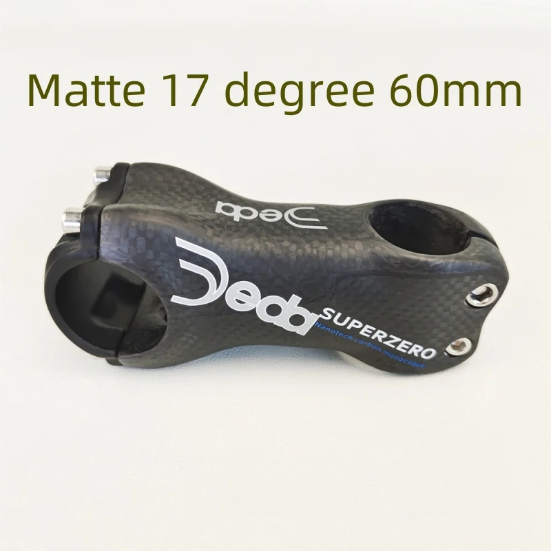Full Carbon Fiber Mountain Road Bike Stem 31.8*60-120mm 6/17 Degrees Bike Parts