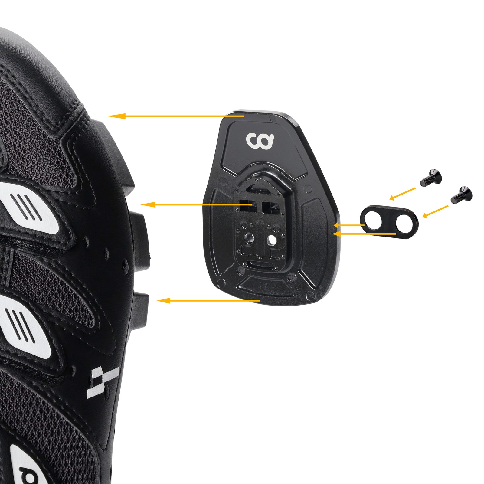 CyclingDeal Bicycle Shoes Cleats Adapters-for MTB Shoes-Pedals