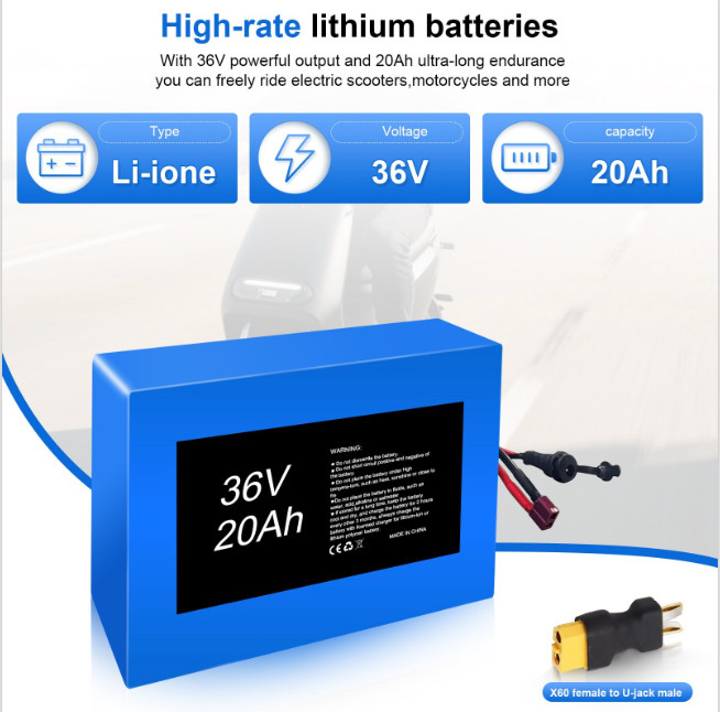 36V 20Ah Lithium ion Battery for 36V 200W 350W 500W 750W 1000W Electric Motor