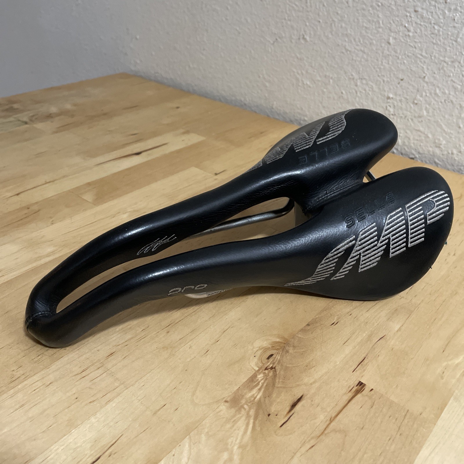 Selle SMP Pro Black Saddle Excellent Condition Made in Italy 150 x 280mm