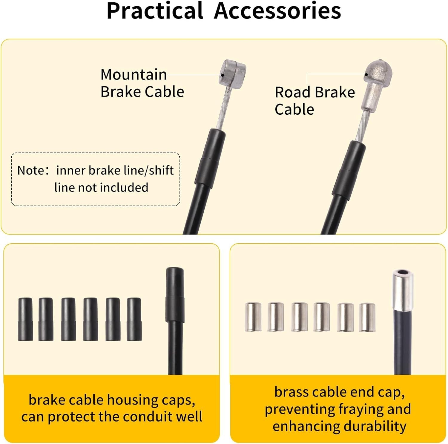 Brake Cable Housing Lined Bicycle Outer Tube Casing for Mountain Bike