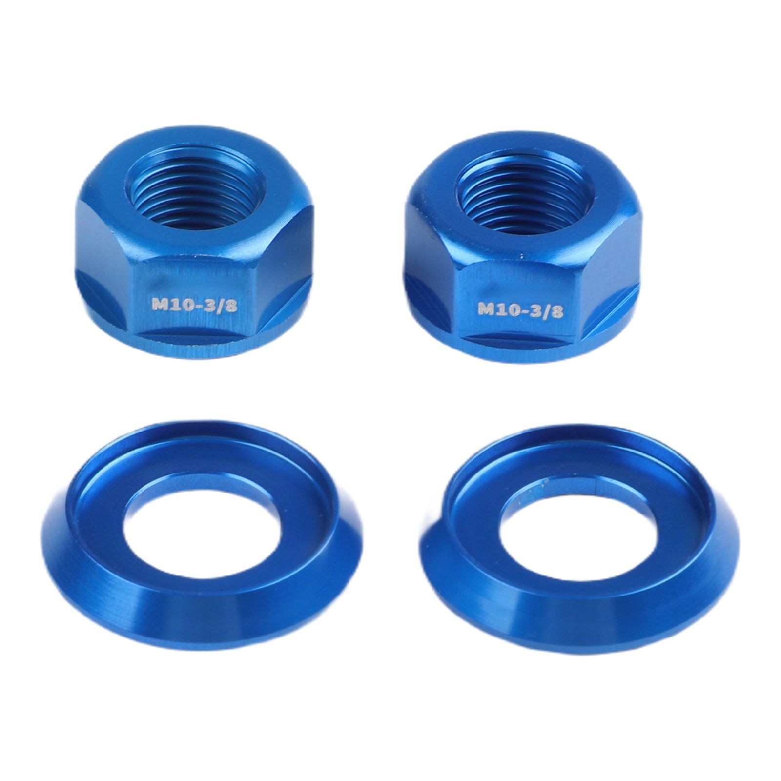 Aluminum Alloy Nuts For Bike Assembly 2pcs Package 7075 Aluminum Alloy Material