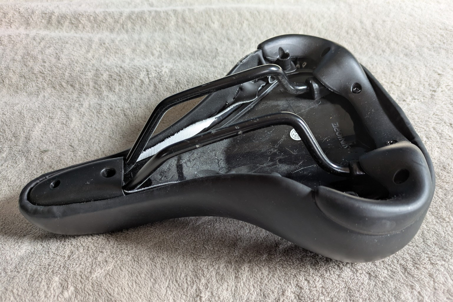 SUNHOPE Padded Wide Bicycle Saddle Seat Adult Unisex Sized Black