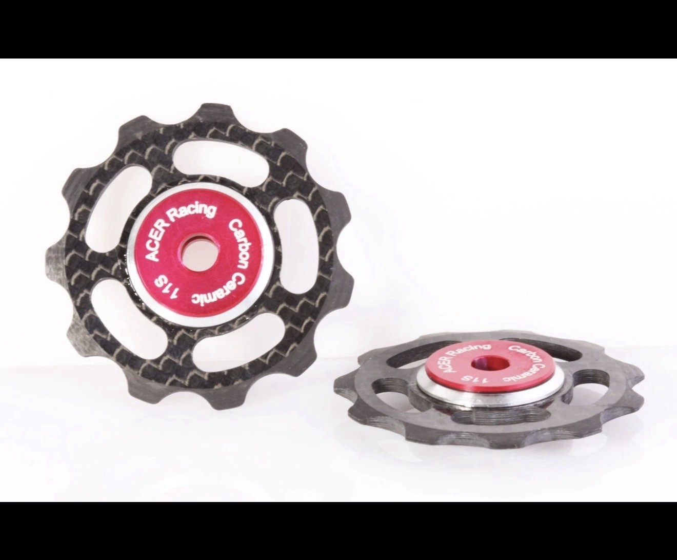 Archer Carbon Fiber Jockey Wheels With Ceramic Nitrade Bearings Shimano 11 Spee
