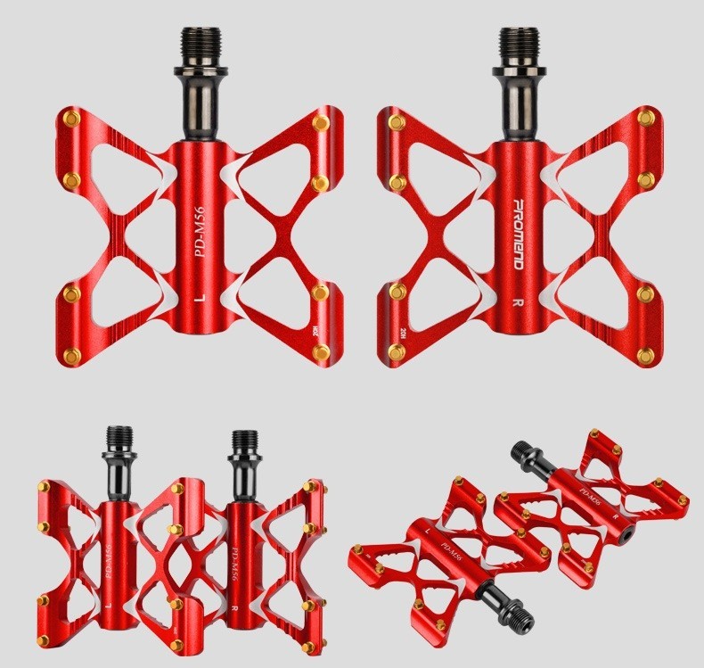 Promend MTB Road Bike Ultralight Aluminum Pedals Bicycle Flat Pedal 3 Bearings