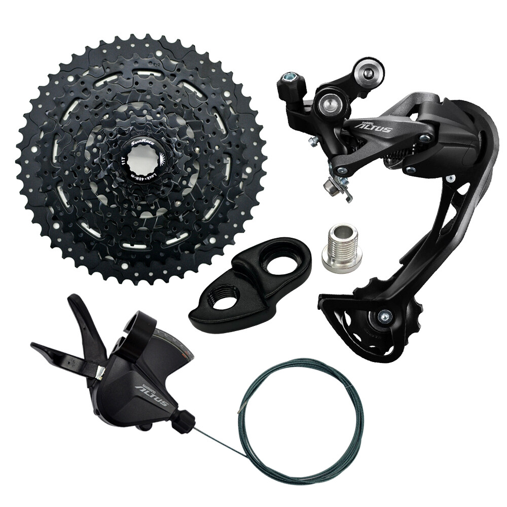 Shimano ALTUS 1×9 Speed w/ SunRace CM993 11-50T Cassette Groupset
