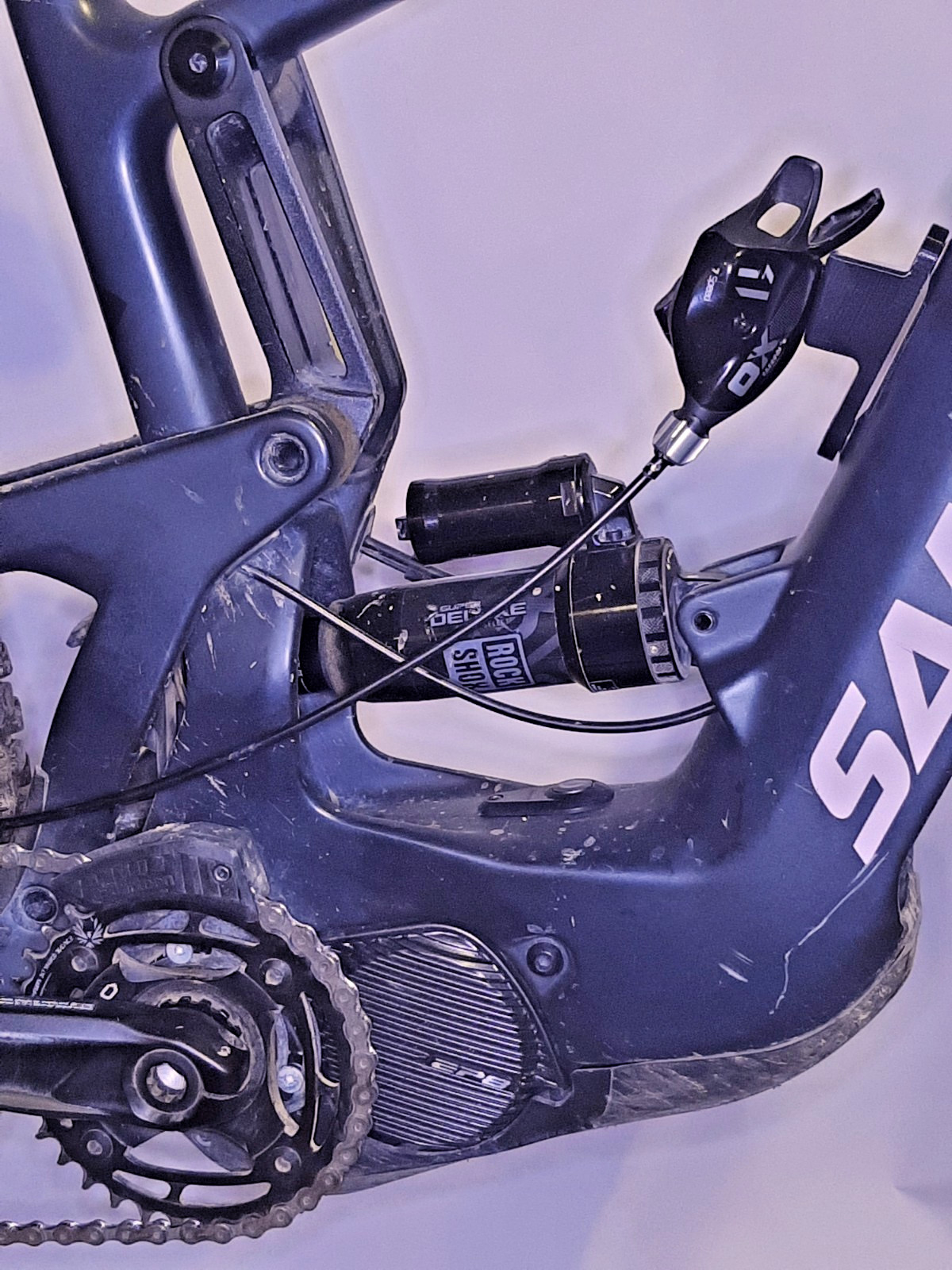 Slopestyle Downtube Shifter water bottle mount for Sram trigger MTB Barspins
