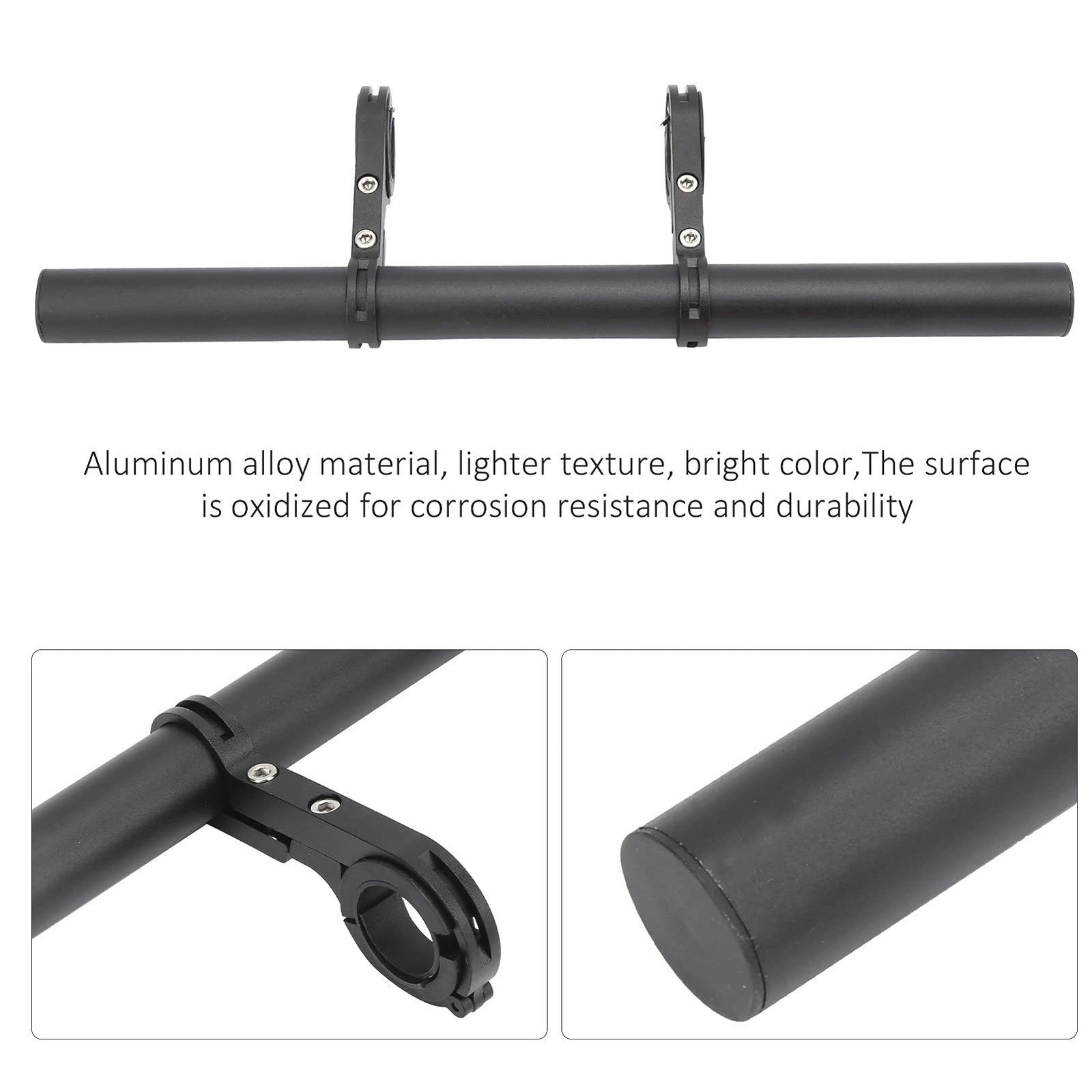 Ejoyous Extension Bracket, 11.8 Inch Aluminum Alloy Bike Double Black